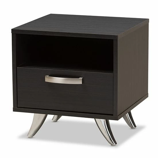 Baxton Studio Modern Espresso Nightstand 1 Baxton Studio Modern Espresso Nightstand
