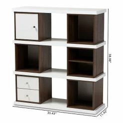 Baxton Studio Rune Bookcase -Baxton Studio Sales unnamed file 3481