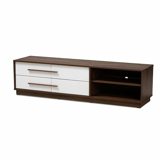 Baxton Studio Mette Medium Brown TV Stand Baxton Studio Mette Medium Brown TV Stand -Baxton Studio Sales unnamed file 3505