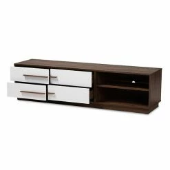 Baxton Studio Mette Medium Brown TV Stand 2 Baxton Studio Mette Medium Brown TV Stand -Baxton Studio Sales unnamed file 3507