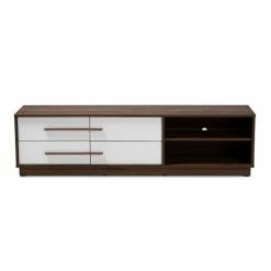 Baxton Studio Mette Medium Brown TV Stand 5 Baxton Studio Mette Medium Brown TV Stand -Baxton Studio Sales unnamed file 3510