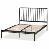 Baxton Studio Modern Black Metal Platform Bed