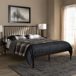 Baxton Studio Modern Black Metal Platform Bed -Baxton Studio Sales unnamed file 3525