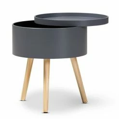 Baxton Studio Jessen White Nightstand