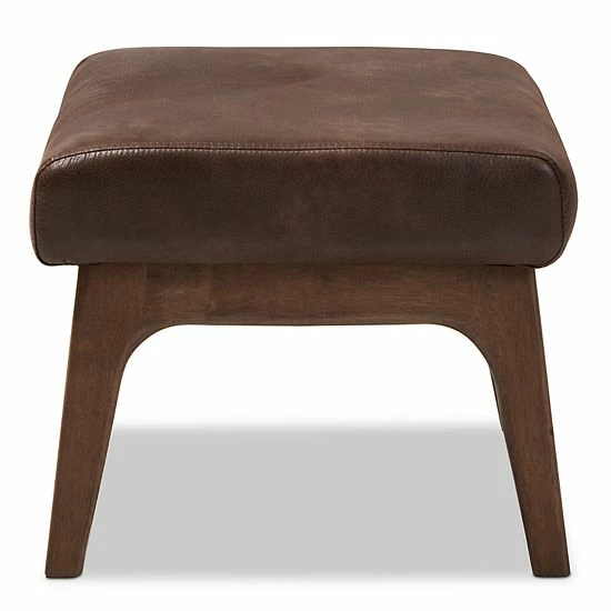 Baxton Studio Bianca Mid-Century Modern Ottoman 4 Baxton Studio Bianca Mid-Century Modern Ottoman - Image 4