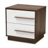 Baxton Studio Mette Medium Brown Nightstand