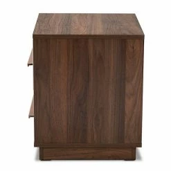 Baxton Studio Mette Medium Brown Nightstand 3 Baxton Studio Mette Medium Brown Nightstand -Baxton Studio Sales unnamed file 3564