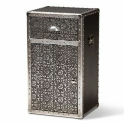 Baxton Studio Cosette Silver Cabinet
