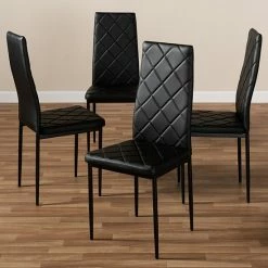 Baxton Studio Blaise White Dining Chair Black 8 Baxton Studio Blaise White Dining Chair Black -Baxton Studio Sales unnamed file 3621