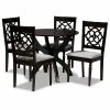 Baxton Studio Tonia Dining Table & Chair 5-piece Set