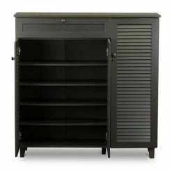 Baxton Studio Pocillo Shoe Storage Cabinet 9 Baxton Studio Pocillo Shoe Storage Cabinet -Baxton Studio Sales unnamed file 3677