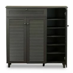 Baxton Studio Pocillo Shoe Storage Cabinet 10 Baxton Studio Pocillo Shoe Storage Cabinet -Baxton Studio Sales unnamed file 3678