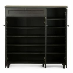 Baxton Studio Pocillo Shoe Storage Cabinet 11 Baxton Studio Pocillo Shoe Storage Cabinet -Baxton Studio Sales unnamed file 3679