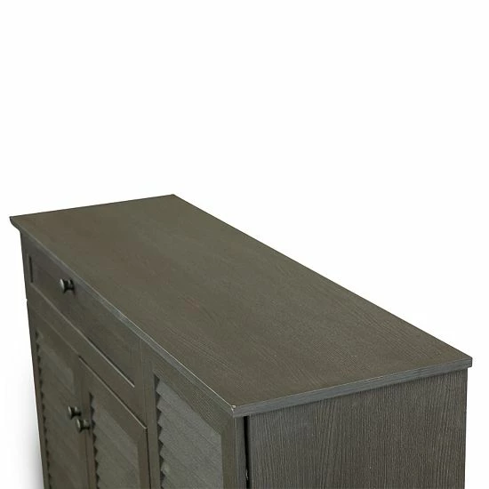 Baxton Studio Pocillo Shoe Storage Cabinet 7 Baxton Studio Pocillo Shoe Storage Cabinet - Image 7