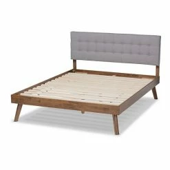 Baxton Studio Devan Bed Dark Gray Walnut -Baxton Studio Sales unnamed file 369