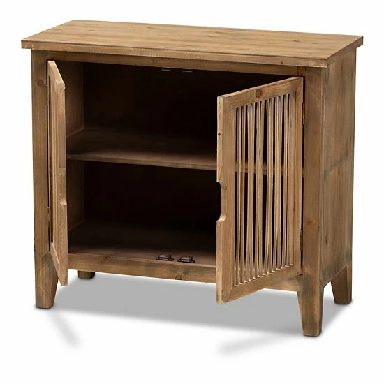 Baxton Studio Clement Storage Cabinet 2 Baxton Studio Clement Storage Cabinet - Image 2