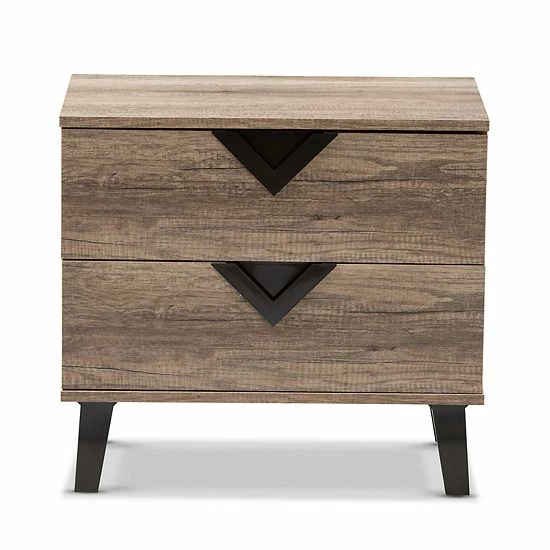 Baxton Studio Swanson Nightstand 2 Baxton Studio Swanson Nightstand - Image 2