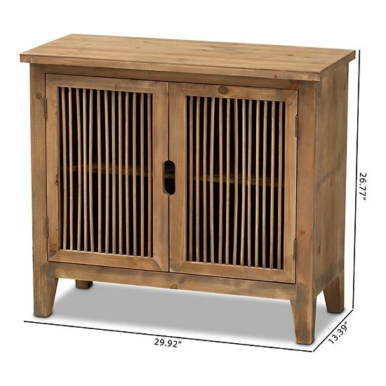 Baxton Studio Clement Storage Cabinet 7 Baxton Studio Clement Storage Cabinet - Image 7