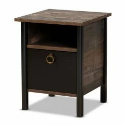Baxton Studio Vaughan Nightstand