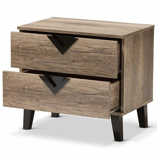 Baxton Studio Swanson Nightstand 3 Baxton Studio Swanson Nightstand - Image 3
