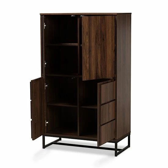 Baxton Studio Neil Multipurpose Cabinet 2 Baxton Studio Neil Multipurpose Cabinet - Image 2