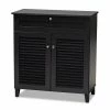 Baxton Studio Coolidge Shoe Cabinet Gray