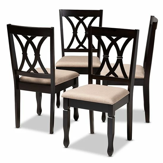 Baxton Studio Reneau Dining Chair Set Gray 1 Baxton Studio Reneau Dining Chair Set Gray