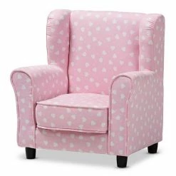Baxton Studio Selina Pink Kid's Chair