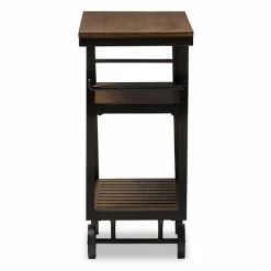 Baxton Studio Kennedy Rolling Bar Cart 6 Baxton Studio Kennedy Rolling Bar Cart -Baxton Studio Sales unnamed file 3835