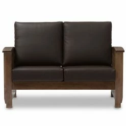 Baxton Studio Charlotte Modern Classic Mission Loveseat 7 Baxton Studio Charlotte Modern Classic Mission Loveseat -Baxton Studio Sales unnamed file 3839