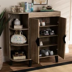 Baxton Studio Wales Shoe Cabinet