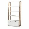 Baxton Studio Senja 4-Shelf Bookcase