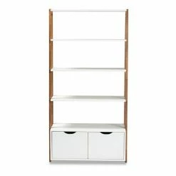 Baxton Studio Senja 4-Shelf Bookcase 10 Baxton Studio Senja 4-Shelf Bookcase -Baxton Studio Sales unnamed file 3865