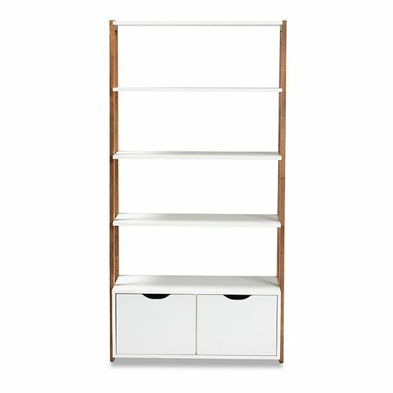 Baxton Studio Senja 4-Shelf Bookcase 4 Baxton Studio Senja 4-Shelf Bookcase - Image 4