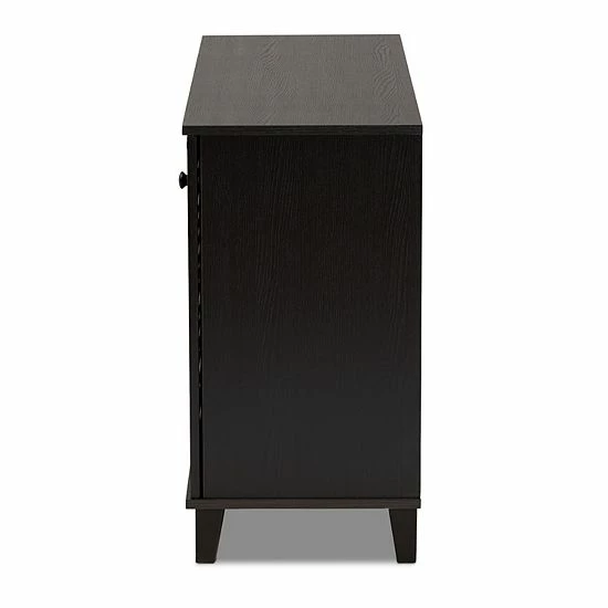Baxton Studio Warren 3-Door Shoe Storage Cabinet 6 Baxton Studio Warren 3-Door Shoe Storage Cabinet - Image 6