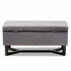 Baxton Studio Esther Storage Ottoman Gray Dark Brown 16 Baxton Studio Esther Storage Ottoman Gray Dark Brown -Baxton Studio Sales unnamed file 3879