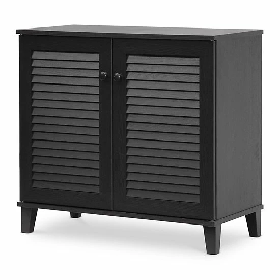 Baxton Studio Coolidge Shutter Door Storage Cabinet 1 Baxton Studio Coolidge Shutter Door Storage Cabinet
