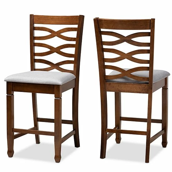 Baxton Studio Lanier Counter Stool 2-Piece Set 1 Baxton Studio Lanier Counter Stool 2-Piece Set