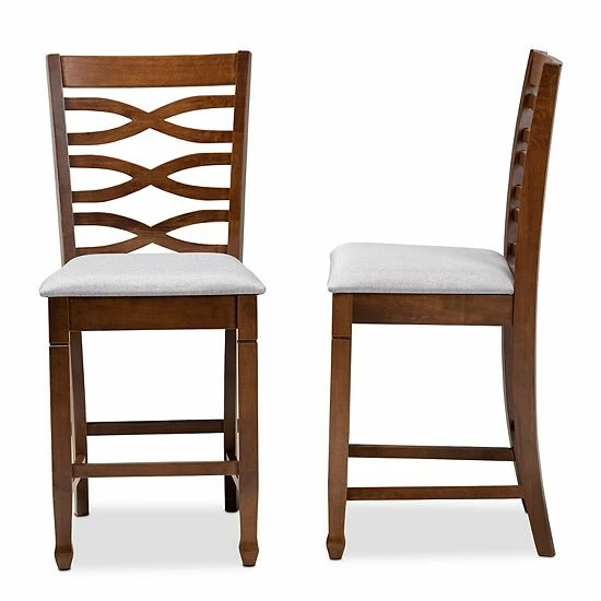 Baxton Studio Lanier Counter Stool 2-Piece Set 5 Baxton Studio Lanier Counter Stool 2-Piece Set - Image 5
