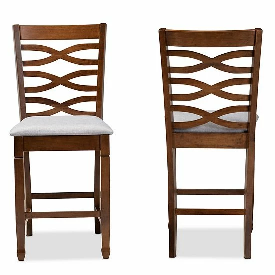 Baxton Studio Lanier Counter Stool 2-Piece Set 6 Baxton Studio Lanier Counter Stool 2-Piece Set - Image 6