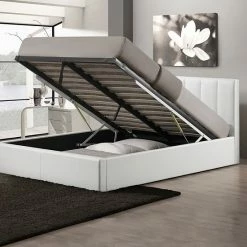 Baxton Studio Templemore Faux-Leather Storage Queen Bed White 8 Baxton Studio Templemore Faux-Leather Storage Queen Bed White -Baxton Studio Sales unnamed file 3939