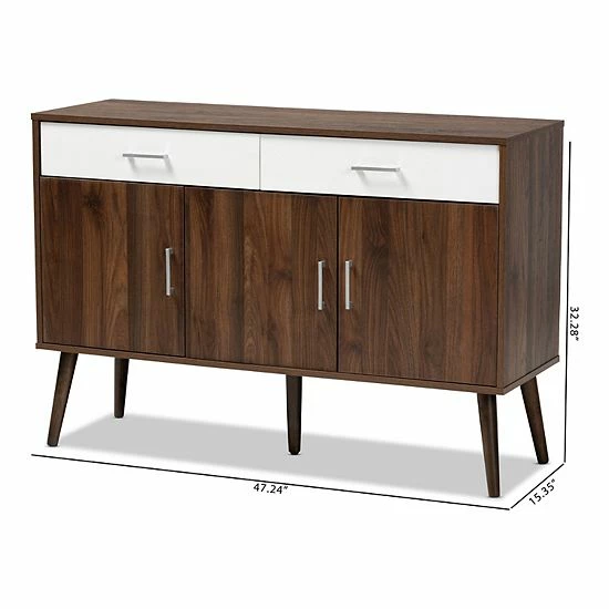 Baxton Studio Leena Storage Cabinet 7 Baxton Studio Leena Storage Cabinet - Image 7