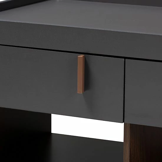 Baxton Studio Rikke Charcoal Coffee Table 6 Baxton Studio Rikke Charcoal Coffee Table - Image 6