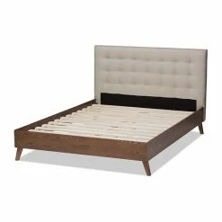 Baxton Studio Alinia King Bed Gray
