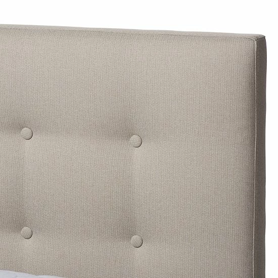 Baxton Studio Alinia King Bed Gray 3 Baxton Studio Alinia King Bed Gray - Image 3