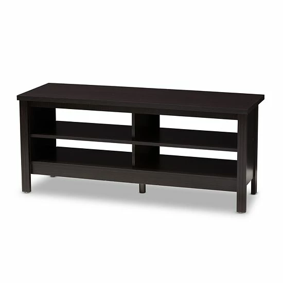 Baxton Studio Sloane Espresso TV Stand 1 Baxton Studio Sloane Espresso TV Stand