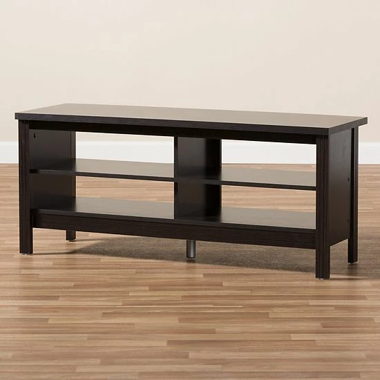 Baxton Studio Sloane Espresso TV Stand 2 Baxton Studio Sloane Espresso TV Stand - Image 2