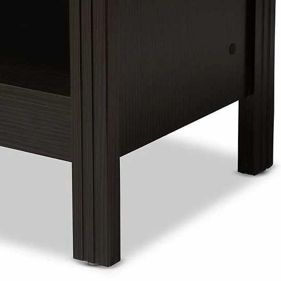 Baxton Studio Sloane Espresso TV Stand 3 Baxton Studio Sloane Espresso TV Stand - Image 3