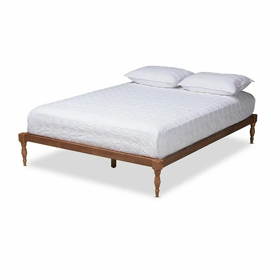 Baxton Studio Iseline Bed Brown 1 Baxton Studio Iseline Bed Brown