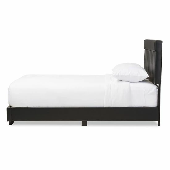 Baxton Studio Solo Faux Leather Full Platform Bed 2 Baxton Studio Solo Faux Leather Full Platform Bed - Image 2